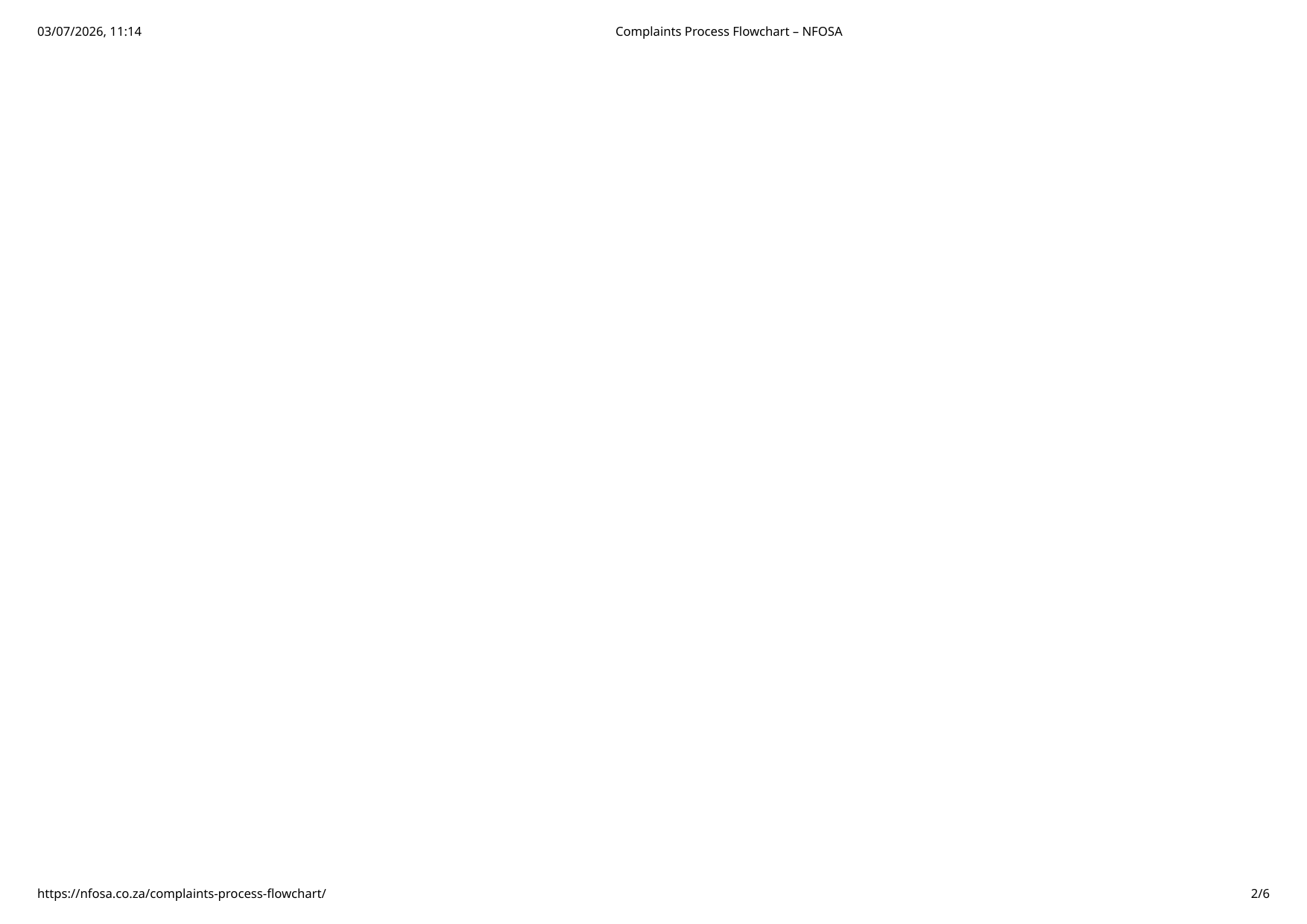 NFO complaints process step 2